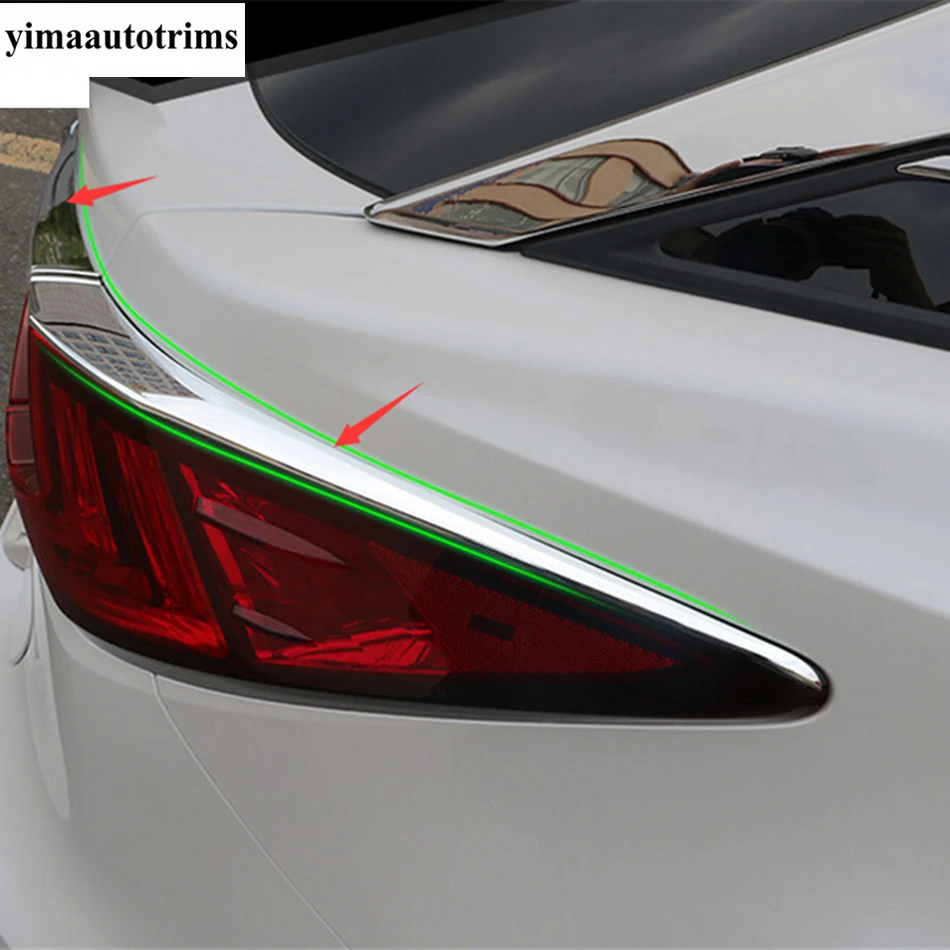 Yimaautotrims Príslušenstvo vhodné Pre Lexus RX RX450h 2016 2017 2018 2019 2020 Chrome Zadný Kufor, Lampy, Svetlá Obočie Kryt Výbava