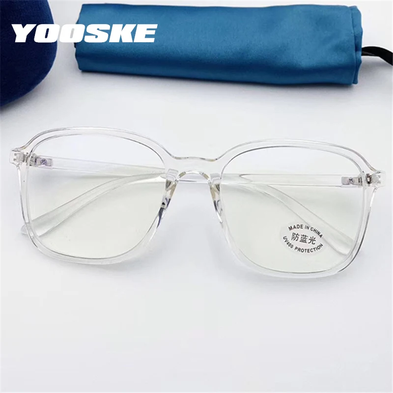 YOOSKE Anti Modré Okuliare Rámy Mužov TR90 Počítač Okuliare Rám Ženy Transparentné Optické Spectascle Modré Svetlo Blokuje Objektív