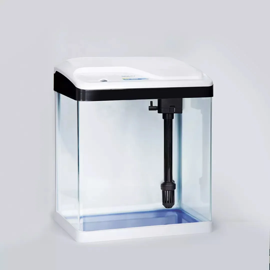 Youpin SOBO Priehľadný Sklenený Stôl akvárium Set Super Systém Filtrácie Ručným podávaním Vodotesný LED Svetlo 15 L Kapacita