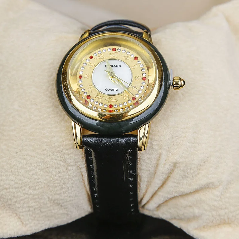 Zbrusu Nové Luxusné 2019 Ženy Quartz Hodinky módne Jade TOP Pár Hodín jednoduché, bežné Obchodné Mužov Náramkové hodinky Žena Milenca Hodinky