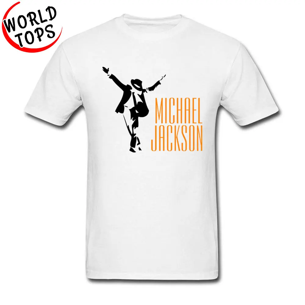 Zbrusu Nový Michael Jackson Tshirts Kvalitnú Módu Bežné Topy T-Tričko, Biela/Oranžová, Svetlo Modrá Rockovej Hudby Populárne Tričko