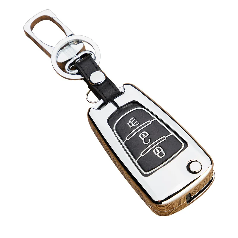Zliatiny Kožené Kľúča Vozidla Prípade Pre Veľký Múr Haval Hover H1 H3 H6 H2 H5 C50 C30 3 Tlačidlá Skladacie Keychain Diaľkové Ovládanie, Pokrytie