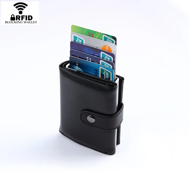 Zovyvol 2020 pravej Kože Smart Peňaženka Pre Mužov A Ženy Kreditnej Karty Prípade Vrecku Box Business ID Karty Peňaženky Hotovosť v Peňaženke