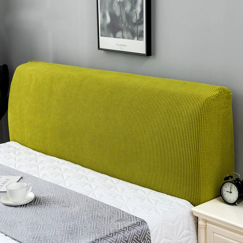 Čelo postele Elastické All-Incusive Bed Head/Späť na Ochranu Protiprachový Kryt Solid Farba Zelená Sivá Obyčajný Mäkké Domova 1,2 m/1,5 m/1.8