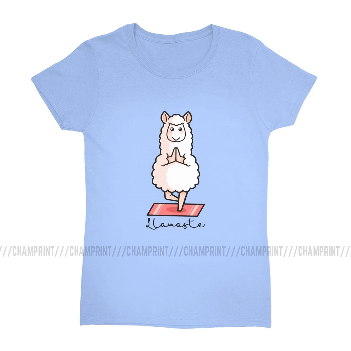Ženy Llamaste Jogy T-shirts Lama Roztomilý Zvierat T Shirt Tumblr Tee Tričko Topy Posádky Krku kórejský Štýl Ženské Oblečenie Obrázok
