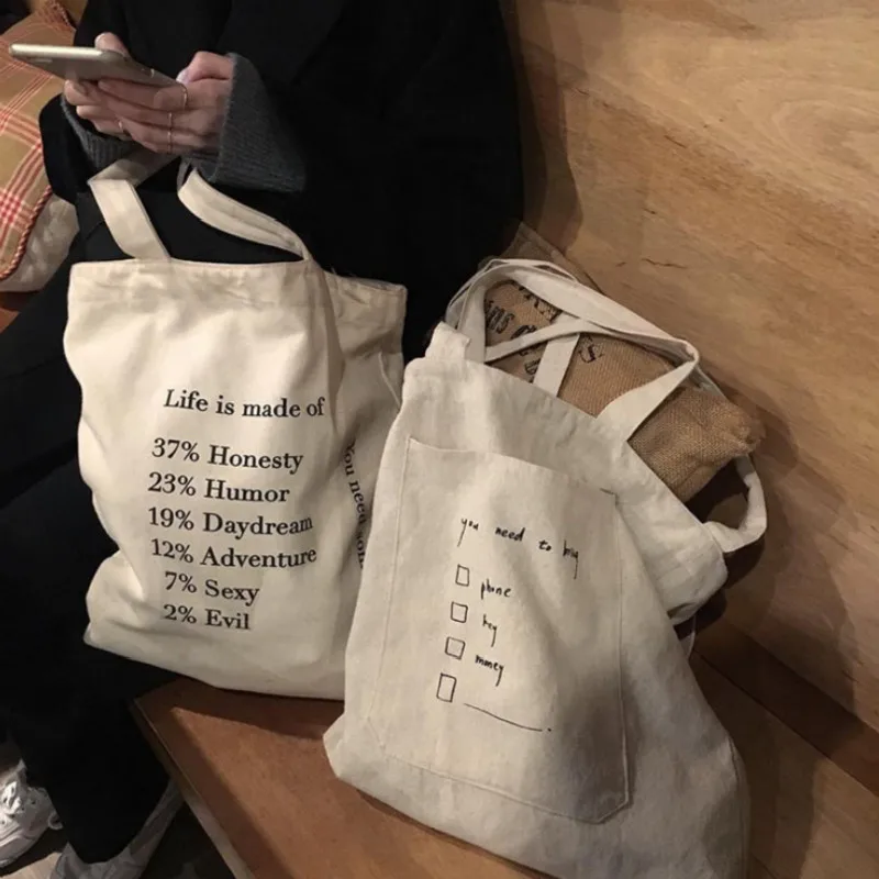 Ženy Plátno Tote Bag Opakovane Bavlnenej Látky List Tlač Ekologické Nákupné Tašky Ženské Kabelky Skladacia Shopper Taška Veľká Kapacita