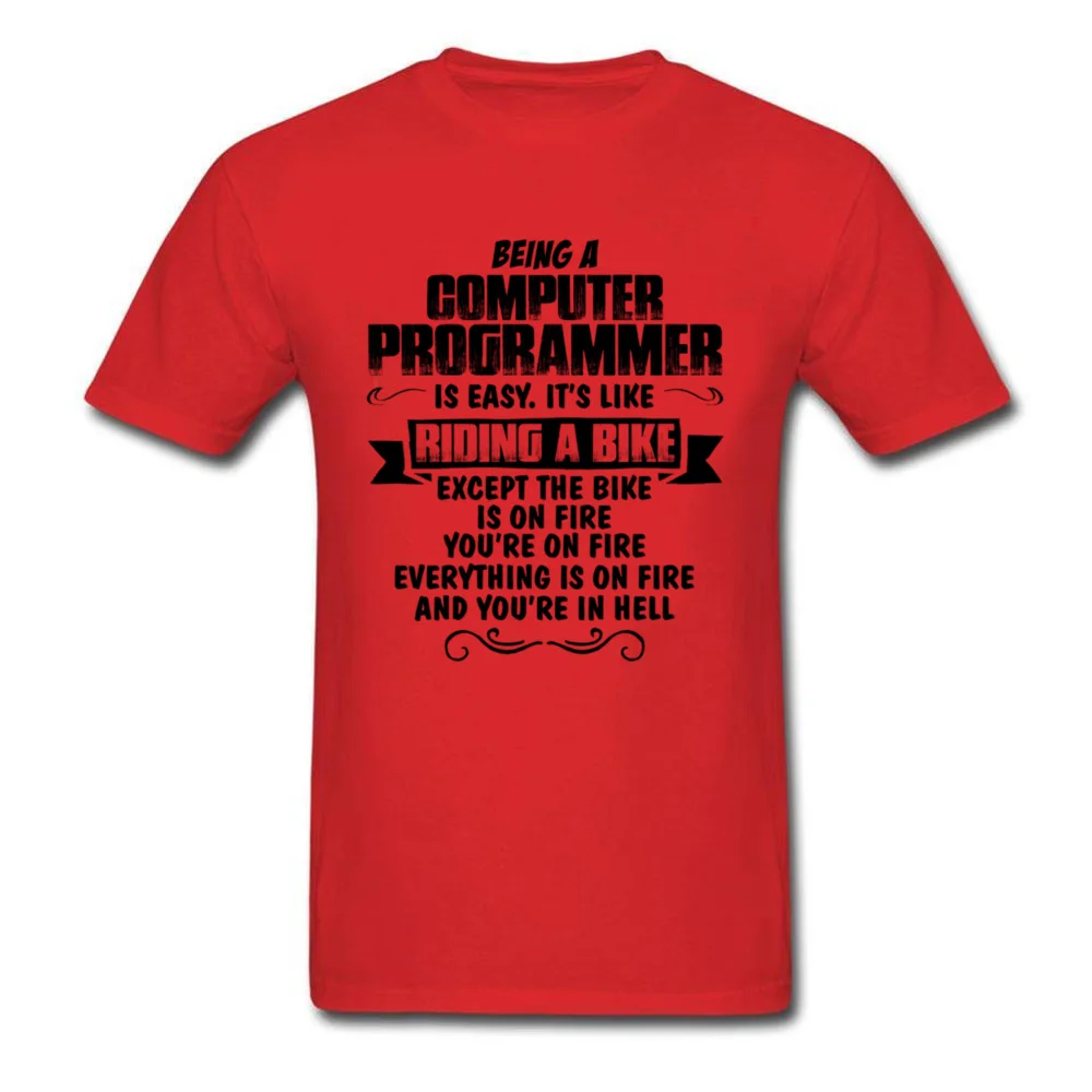 Život Počítačový Programátor T Shirt Mužov Bavlna T-shirt Čierna Biela Oblečenie Smiešne hovoriť Topy Rider Cvičenie Tričko