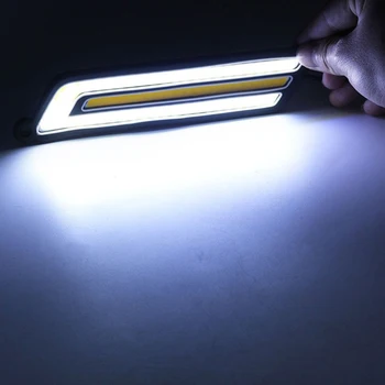 1PC 12V LED COB Auto DRL Denné Beží Svetlo do Hmly Jazdy Zase Lampy Nepremokavé