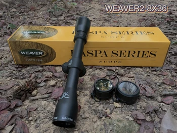 2-8X36 Lov Riflescope Rozsah Secod Ohniskovej Rovine Optika S 11 alebo 20 MM úchytky Železničnej Black Puška Rozsah snímania