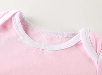 2020 Jeseň Nové Dojčenské Oblečenie Baby Girl Romper Dlhým rukávom Ružové Cloud Tlač Jumpsuit+Klobúk Novorodenca Oblečenie Oblečenie