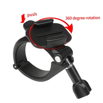 360 Rotačné Svorka Riadidlá Pól Trubice Mount pre GoPro Hero 8 7 6 5 4 Xiao Yi 4K Eken Sjcam Osmo Action Cam na Go Pro Príslušenstvo