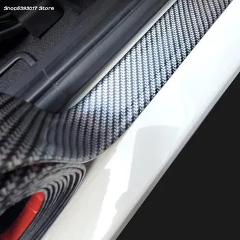 3D Auto Nálepky karbónová Guma Dvere Auta Chránič Dverí, Parapet Ochrany Samolepky Pre Kia Rio 4 X-line 2018 2019 2020