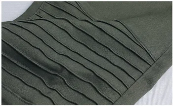 CatonATOZ 2149 Žien Veľkými rozmermi, Vysokým Pásom Džínsy Army Zelená Motocykel Ceruzka Chudá Džínsové nohavice Nohavice-Jeans Pre Ženy
