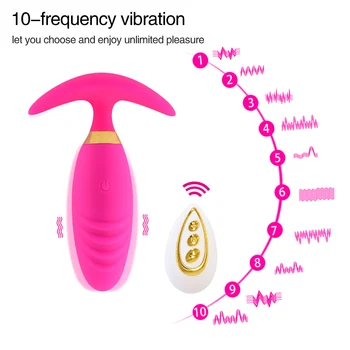 Diaľkové Ovládanie Nohavičky Análny Vibrátor Pripojte Prenosné Vibračné Vajíčka Loptu Vibrátor G-Spot Klitorisu Masér Dospelých Sexuálnu Hračku Pre Ženy