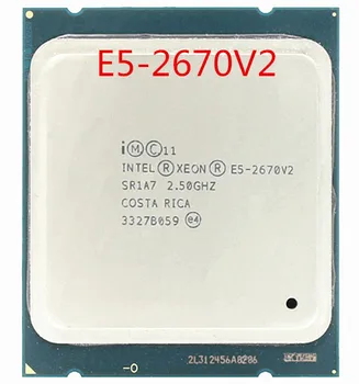 E5-2670V2 Originál Intel Xeon E5-2670 V2 SR1A7 2.50 GHz 10-jadrá 25M LGA2011 E5 2670 V2 Procesor E5 2670V2 doprava zadarmo