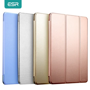 ESR pre iPad Air2 Air1 Prípade Pevného Späť Ultra Tenké Slim PU Kožené puzdro Smart Cover pre iPad Apple Vzduchu 2 1 Prípade Multi-Násobne Stojan
