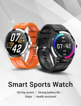 G20 Smart Hodinky Mužov Business Štýle Podporu Bluetooth Hovor Srdcového tepu plne Dotykový Smartwatch Pre Android IOS Telefón