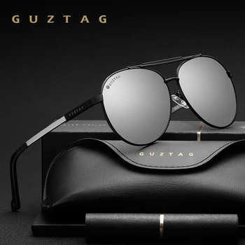 GUZTAG Unisex Klasické Značky Muži Ženy Hliníkové Polarizované slnečné Okuliare UV400 Zrkadlo Muž Slnečné Okuliare Ženy, Pre Mužov G8002