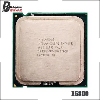Intel Core 2 Extreme X6800 2.933 GHz Dual-Core Dual-Niť CPU Procesor 4M 75W LGA 775