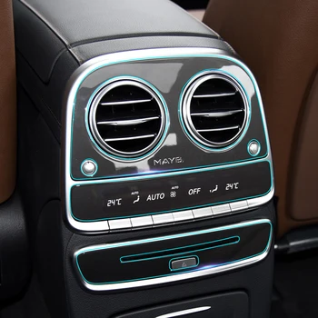 Interiéru vozidla Neviditeľný Ochranný Film Center Control Console Výstroj Panel Nálepky na Mercedes Benz triedy S w222 Maybach s400