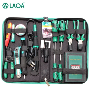 LAOA Repair Tool Set 53pcs Elektrická Spájkovačka Skrutkovača Nastavte Kliešte, nôž Utility Handtools Oprava Nastaviť