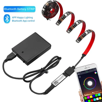 Led Pásy Svetlo RGB 5V Batérie Powered USB Led Pásy Bluetooth Pásy / 17 Tlačidlo RF Diaľkové Pre cyklistov,TV, skateboard, Dekor Topánky