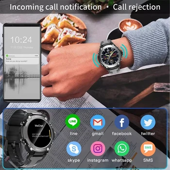LIGE 2021 Nové Bluetooth Hudby Smart Hodinky Vodotesné IP68 Monitorovanie Srdcovej frekvencie Fitness Outdoor Šport Smartwatch Pre Android IOS