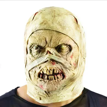 Mamička Maska Latexová Halloween Strašidelné Gumy Horor mascaras de latex realista mummified Pinhead Demon Parazit Masky