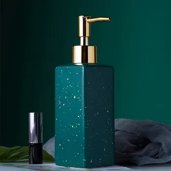 Matte black/white/green gold bod, vzor, kúpeľňa strane mydla keramické lotion fľaša mydlo jedlo Kúpeľňa dodávky