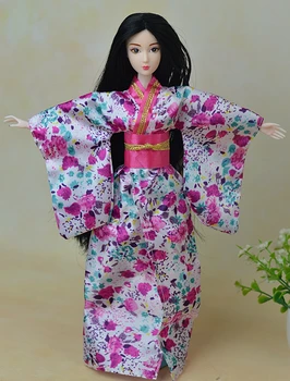 Módne Bábiky Oblečenie Oblečenie Tradičné Japonské Kimono Šaty Pre Bábiku Barbie Oblečenie Pre 1/6 BJD Bábiky Cosplay Kostým