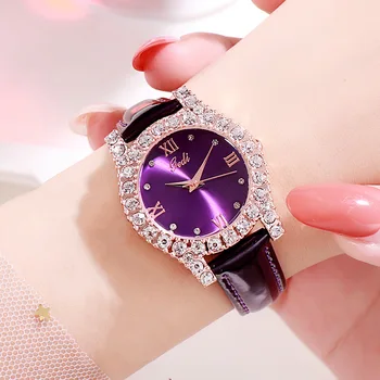Módny Kožený Opasok Ženy Diamant Hodinky, Luxusné Značky Quartz vodotesnosť Náramkové Hodinky pre Ženy, Darčeky Relojes Para Mujer