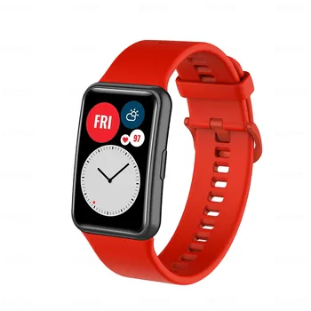 Nový Silikónový Pre Huawei Sledovať Fit Popruh Nástroj Sledovať Prípade Screen Protector Náramok correa pre huawei fit smart hodinky remienok