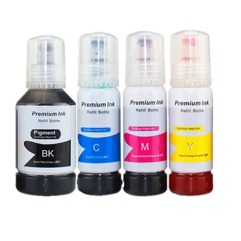 Náplň ink kit kompatibilný pre EPSON 002 ČIERNY pigment farbivo atrament pre EPSON L4158/L4168/L6168/L6178/L6198 4158 4168 6178 tlačiareň