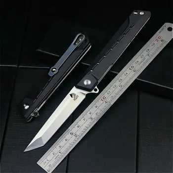 PEGASI Japonsko lov D2 60HRC rýchle otvorenie G10 skladací nôž eben skladací nôž vonkajšie zrkadlo svetlo taktický nôž
