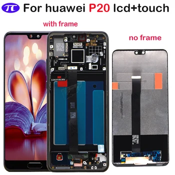 Pre Huawei P20 LCD Displej Dotykový Displej Digitalizátorom. Montáž Náhradná pre Huawei EML-L09 EML-L22 EML-L29 AL00 P20 LCD