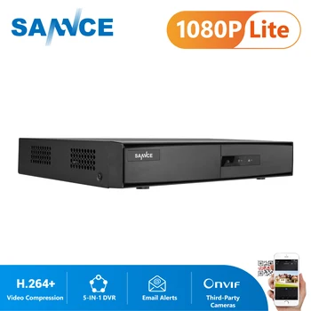 SANNCE 8 Kanálov 1080P 5-v-1 Bezpečnostný DVR 1080P Hybrid CCTV videorekordér 8CH pre Domáce monitorovací Systém s 2T HDD