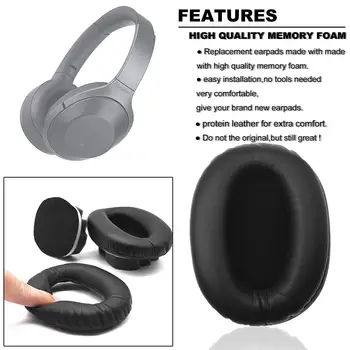Sony MDR-1000X WH-1000XM2 Slúchadlá Náhradné Penové chrániče sluchu Ear Vankúš Príslušenstvo Fit MDR-100