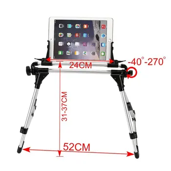 Tablet Mount Držiak Podlahy Stôl, Gauč Rozkladací Stojan pre iPad Pro 10.5 mini Sumsung iphone 6 Nastaviteľné Prenosné Fordable Lenivý Človek