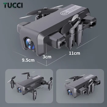 TUCCI Drone 1080P HD 4K Kamera WIFI FPV nadmorská Výška Podržte Leteckých Live Video Dron Skladacia Quadcopter Odolné Koľajových 360° VP Hučí