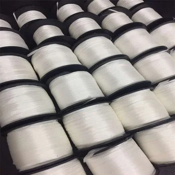 Undyed Surové biela 4mmX300m čistého hodvábu výšivky páse s nástrojmi tenké taft vysokej kvality hodvábna stuha Anya Páse s nástrojmi Remeselníci