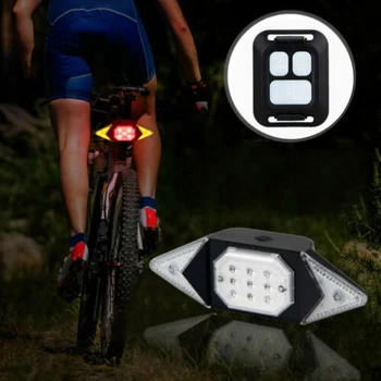 USB LED Svetlo na Bicykel Bicykel Svetlo Nabíjateľná MTB Bicykel zadné svetlo Zadné Ostrohové Signálneho Svetla Bezpečnosť Indikátor Bezdrôtového Diaľkového Ovládania