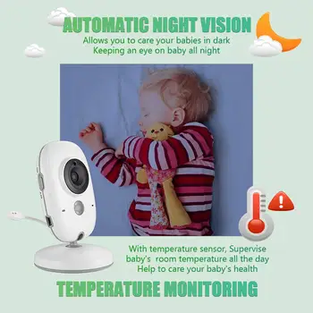 Video Baby Monitor s Bezdrôtovým pripojením Digitálneho Fotoaparátu Vnútorný/Vonkajší Ochranný Dohľad Monitor pre Dieťa/Pet s obojsmerné Audio