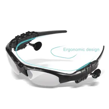 Športové Bezdrôtové Bluetooth Stereo V-3.0 Headset Telefón Jazdy slnečné Okuliare/mp3 na Koni Oči Okuliare S farebnými Slnko objektív